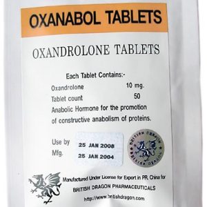 Oksanabol tablete British Dragon 100 tabs [10mg/tab]