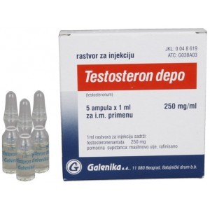 Testosteron depo Galenika 1ml amp [250mg/1ml].