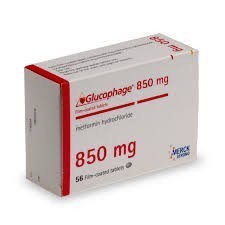 Glucophage (Metformin) Merck 100tabs (850mg/tab.)