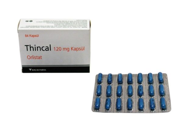 Thincal 120mg (Orlistat) Kocak Pharma 84 Cápsulas (120mg/tab)
