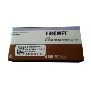 T3 Tiromel (Cytomel) Abdi Ibrahim 100 tab (25mcg/tab)