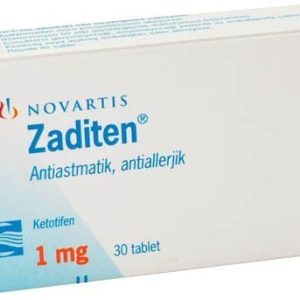 Ketotifeeni (Zaditen) 1mg Novartis 30 tabs (1mg/tab)