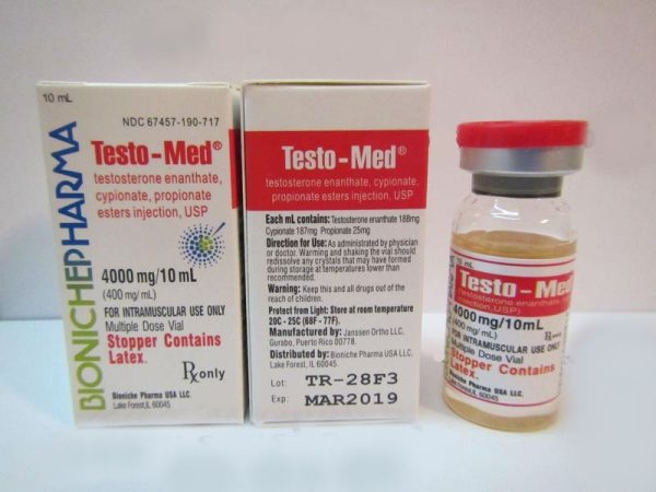 Testo-Med Bioniche Pharmacy (Mélange de Testostérone) 10ml (400mg/ml)