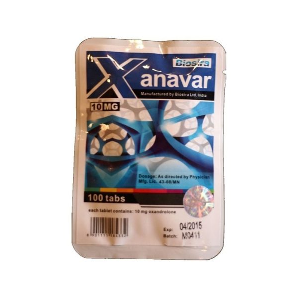 Xanavar Biosira (Anavar, Oxandrolon) 100tabs (10mg/tab)