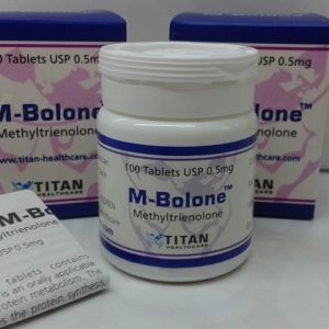 M-Bolone Titan HealthCare (metiltrienolon) 100tabs (0,5 mg / tabletta)