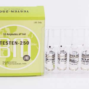 Testen 250 BM (Enanthate de testostérone injectable) 12ML [6X2ML Flacon].