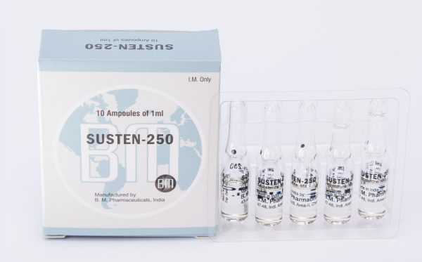 Susten 250 BM Pharmaceuticals (Sustanon, testna mešanica) 12ML (6X2ML viala)