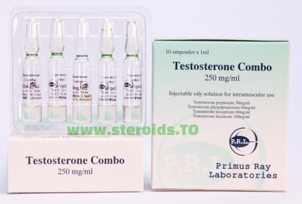 Combo de testosterona [Sustanon] Ray Labs 10X1ML [250mg/ml]