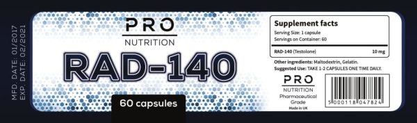Pro Nutrition - RAD-140 SARM - 60 kapsler