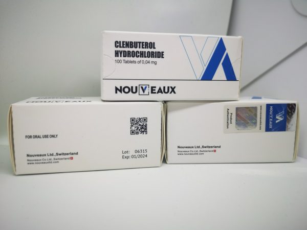 Clenbuterol Nouveaux LTD 100 tabletter om 0,04 mg