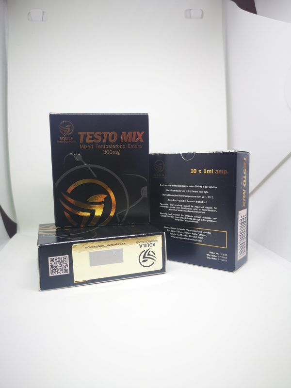 TESTO MIX (Blandede Testosteron Estere) Aquila Pharmaceuticals 10X1ML [300mg/ml].